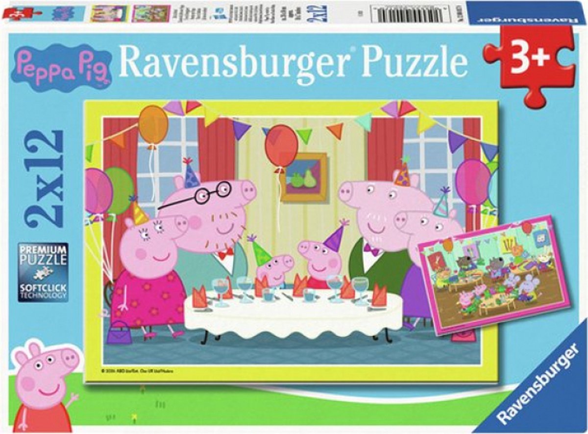 Puzzel Peppa Pig 2x12pcs