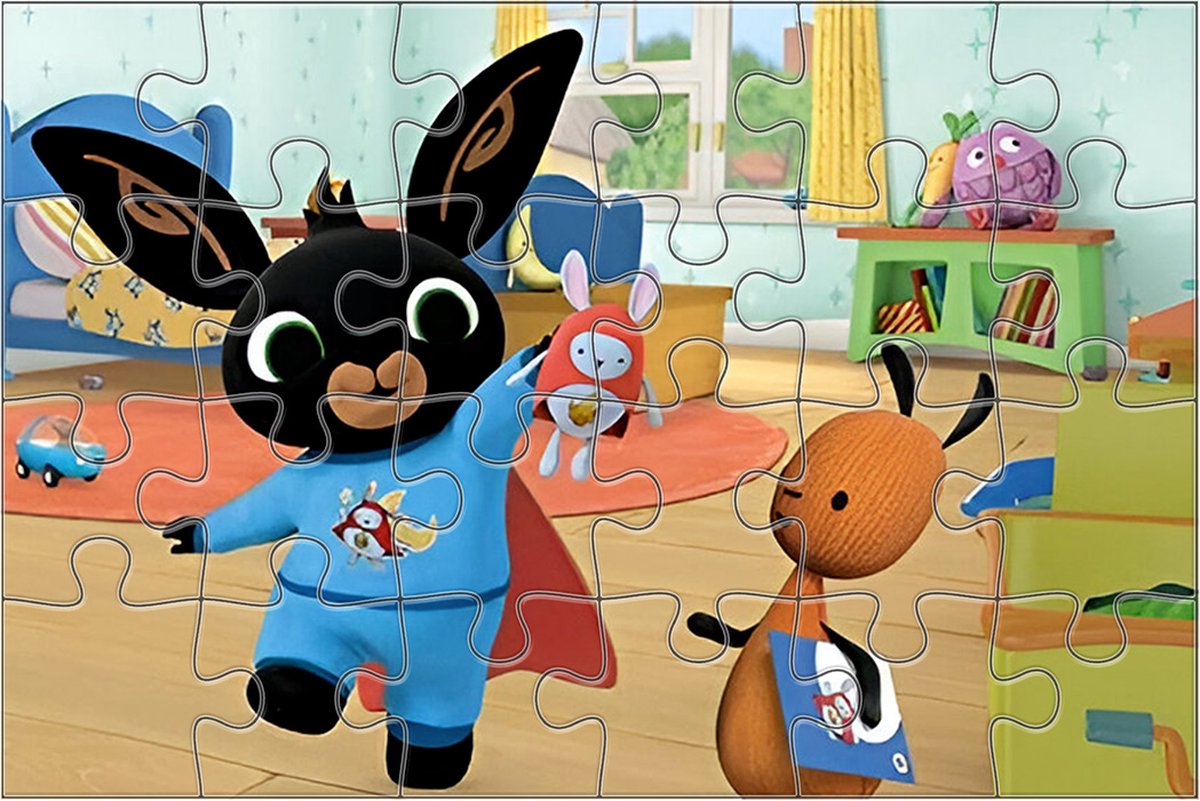  , 24 delige puzzel Bing Bunny thema uit de Giant Floor collectie, Veelkleurig