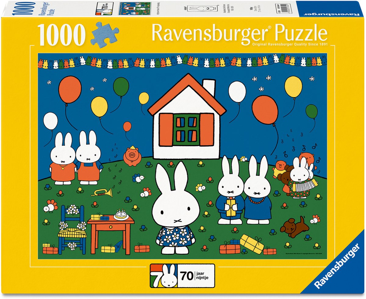   - Nijntje 70 Jaar - Legpuzzel - 1000 stukjes