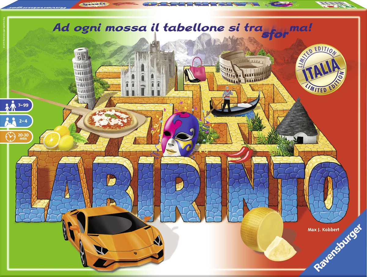   26793 bordspel Labirinto Italia Educatief