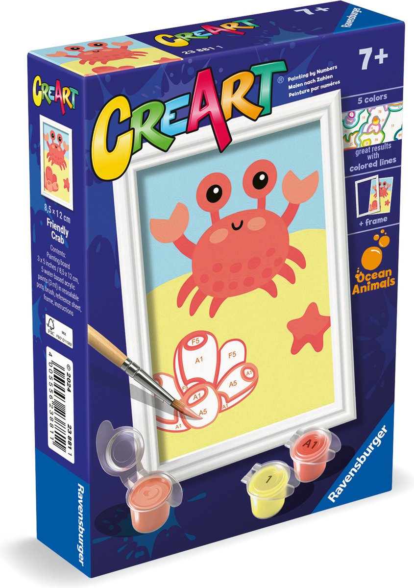   CreArt Trendy Crab - Schilderen op Nummer