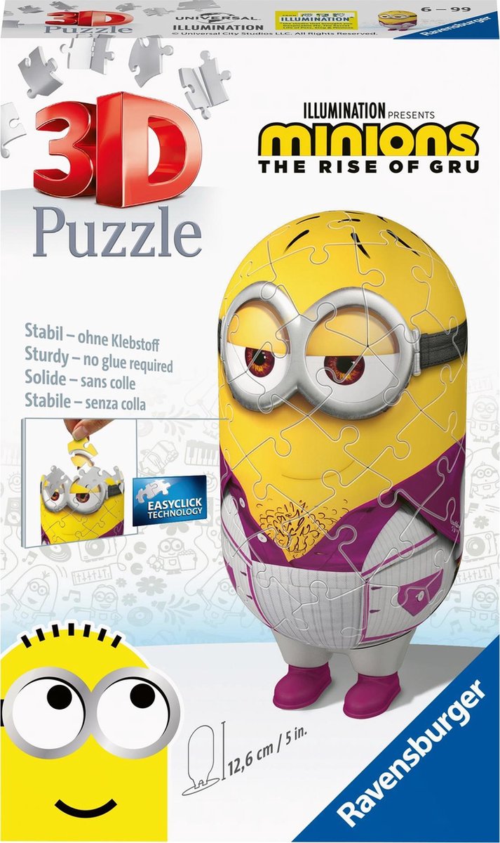   Minions 2 Shaped Disco - 3D Puzzel - 54 stukjes