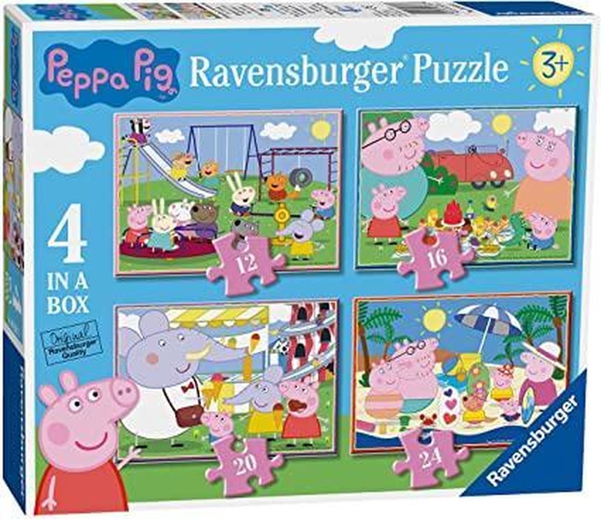 Ravensburger Peppa Pig 4 in a Box Jigsaw Puzzles