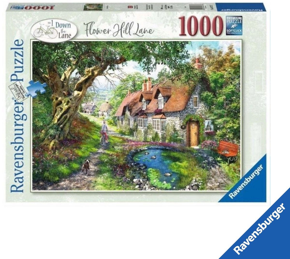   Puzzel 1000 Stukken: Weg Tussen Bloeiende Heuvels