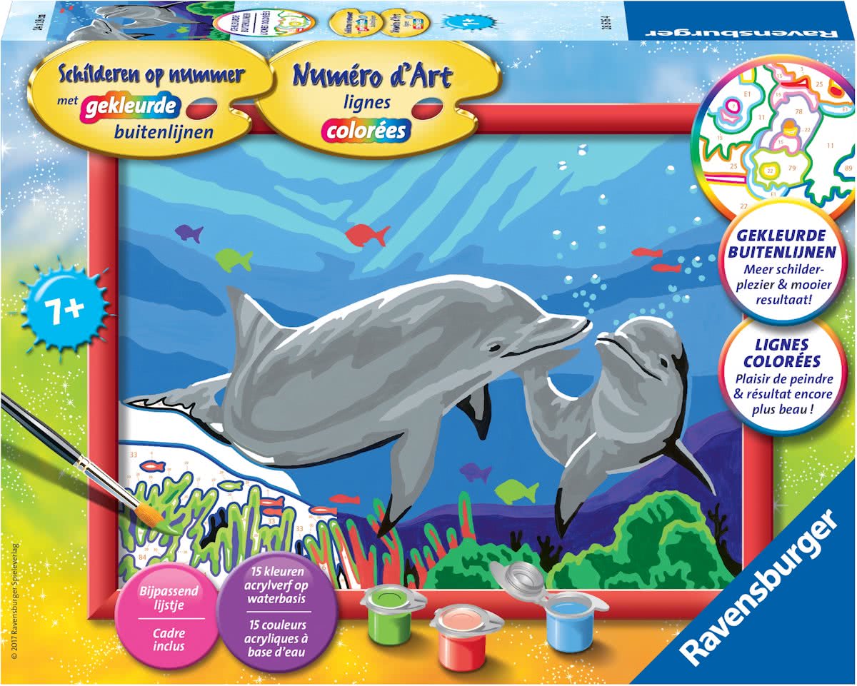 Ravensburger Schilderen op nummer Dolfijnen