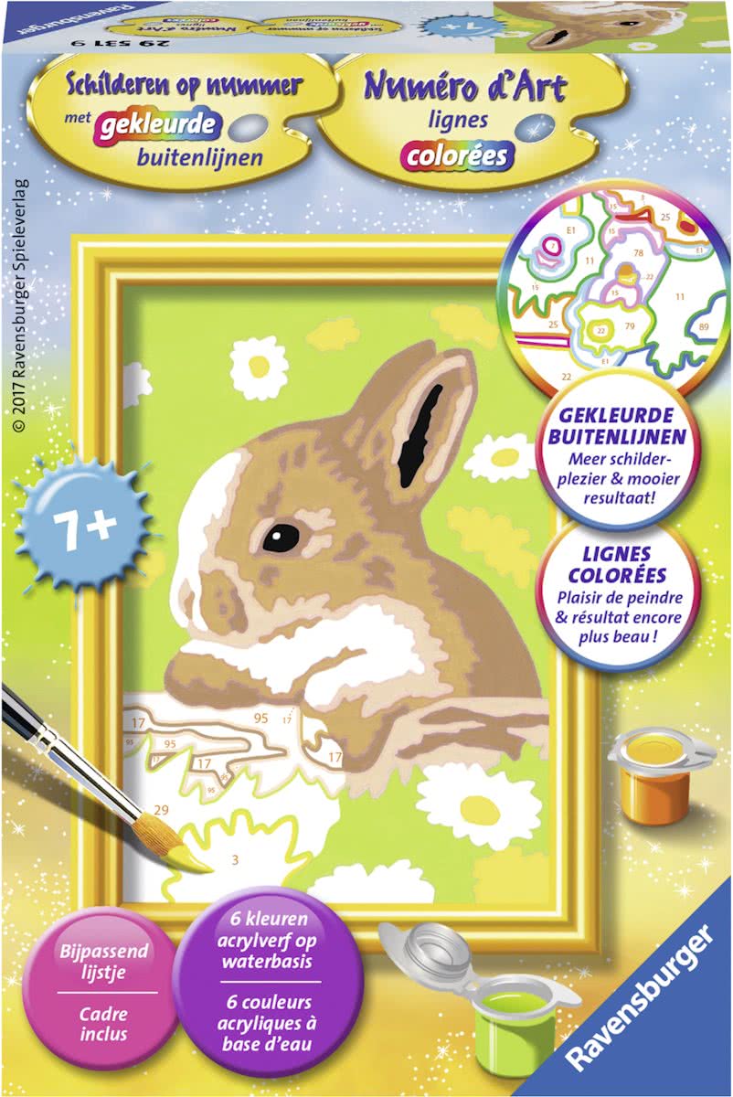   Schilderen op nummer Konijn Vlekkie