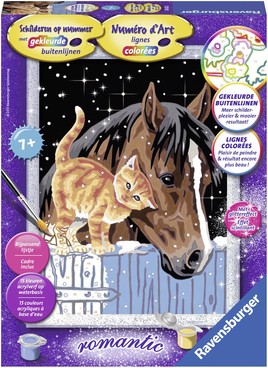 Ravensburger Schilderen op nummer Veulen met katje