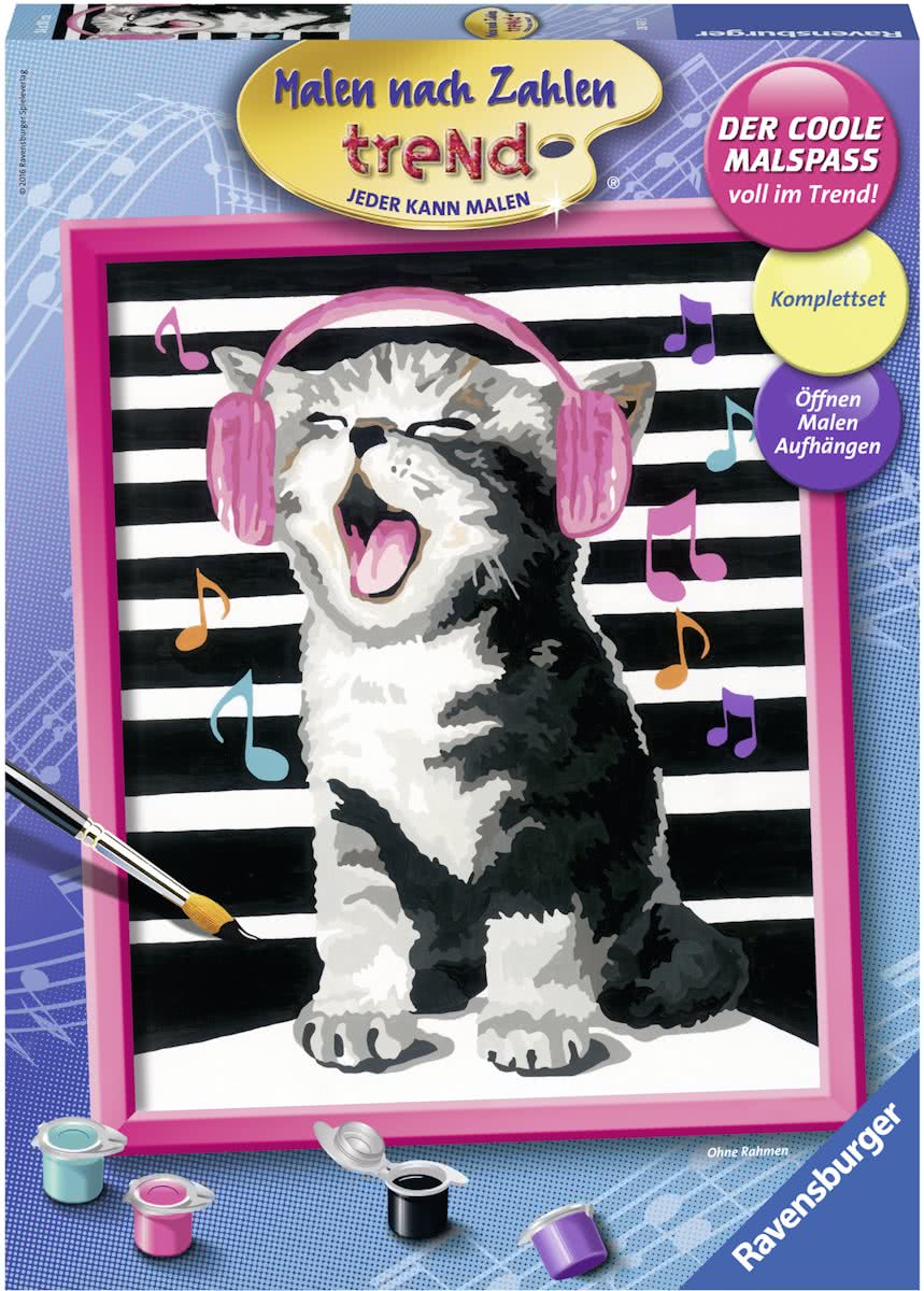Ravensburger Schilderen op nummer Zingende kat