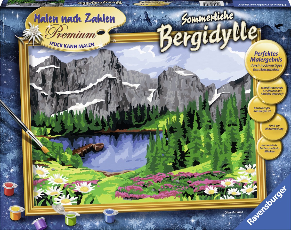 Ravensburger Schilderen op nummer Zomerse Bergidylle