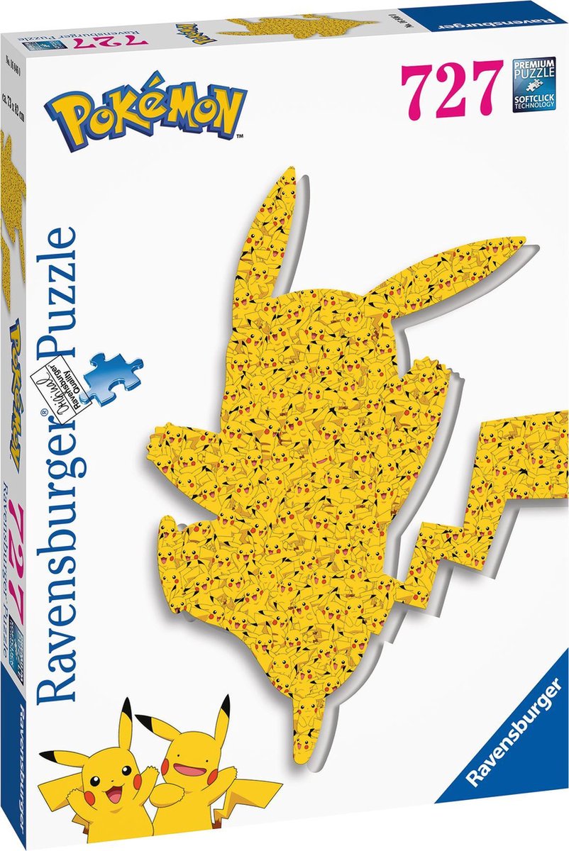 Ravensburger Shaped Pikachu - Legpuzzel - 727 stukjes