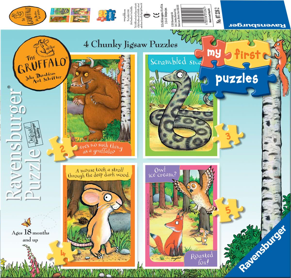   The Gruffalo My first puzzels -2+3+4+5 stukjes - kinderpuzzel