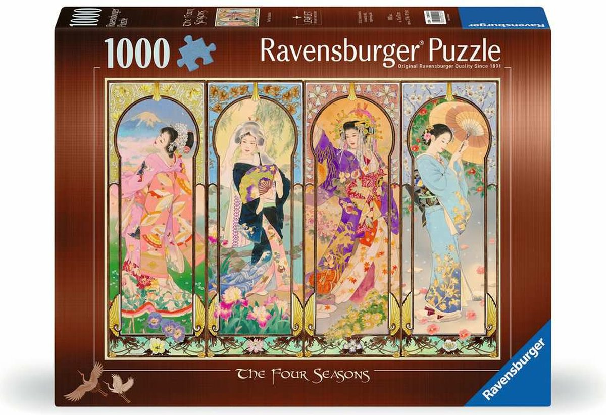   legpuzzel De Vier Seizoenen 1000 stukjes kunst puzzel.