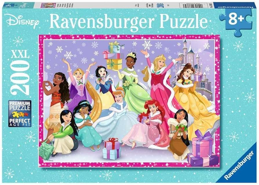   puzzel 200 stukjes Disney Pincess kerstmis