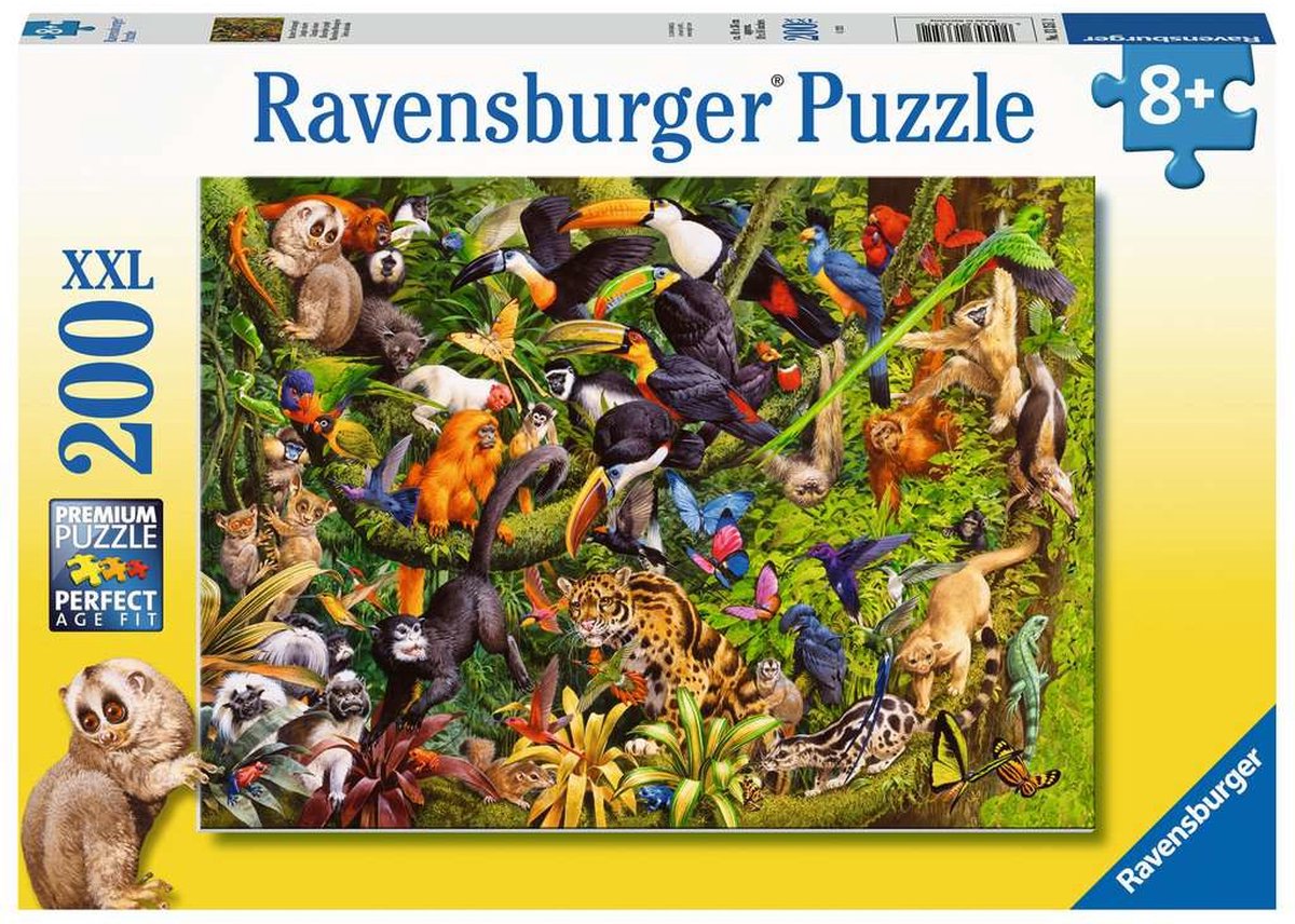   puzzel Bonte jungle - Legpuzzel - 200 XXL stukjes