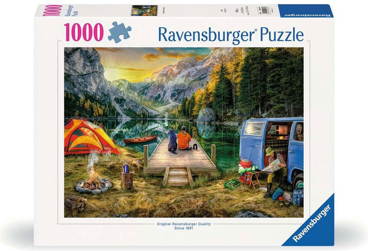   puzzel Campingurlaub - 1000 stukjes.