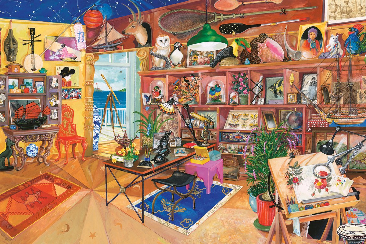   puzzel Curious Collection 3000 stukjes legpuzzel kunst.