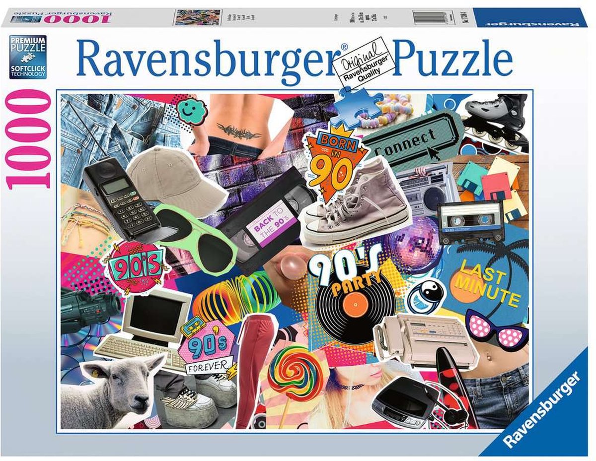 Ravensburger puzzel De jaren 90 - Legpuzzel - 1000 stukjes