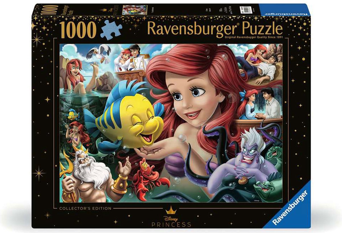   puzzel Disney De Kleine Zeemeermin 1000 stukjes karton.