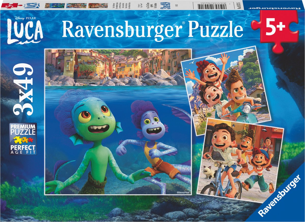 Ravensburger puzzel Disney Pixar Lucas Avonturen - Legpuzzel - 3x49 stukjes