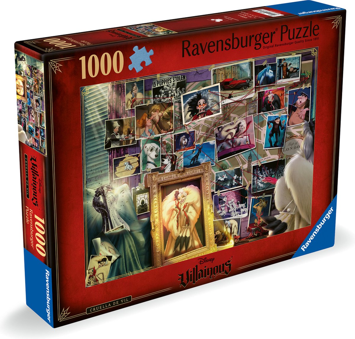   puzzel Disney Villainous: Cruella de Vil - Legpuzzel - 1000 stukjes