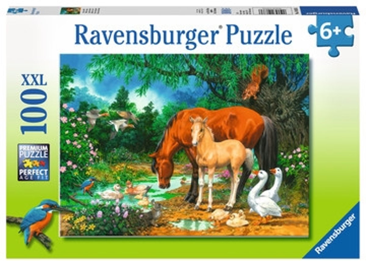   puzzel Idylle bij de vijver - Legpuzzel - 100 stukjes