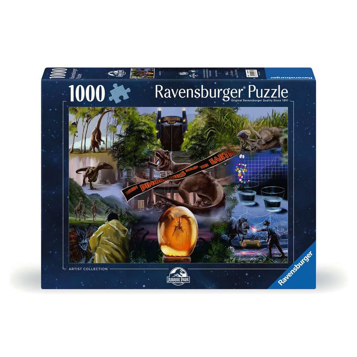   puzzel Jurassic Park - 1000 stukjes dinosaurus.