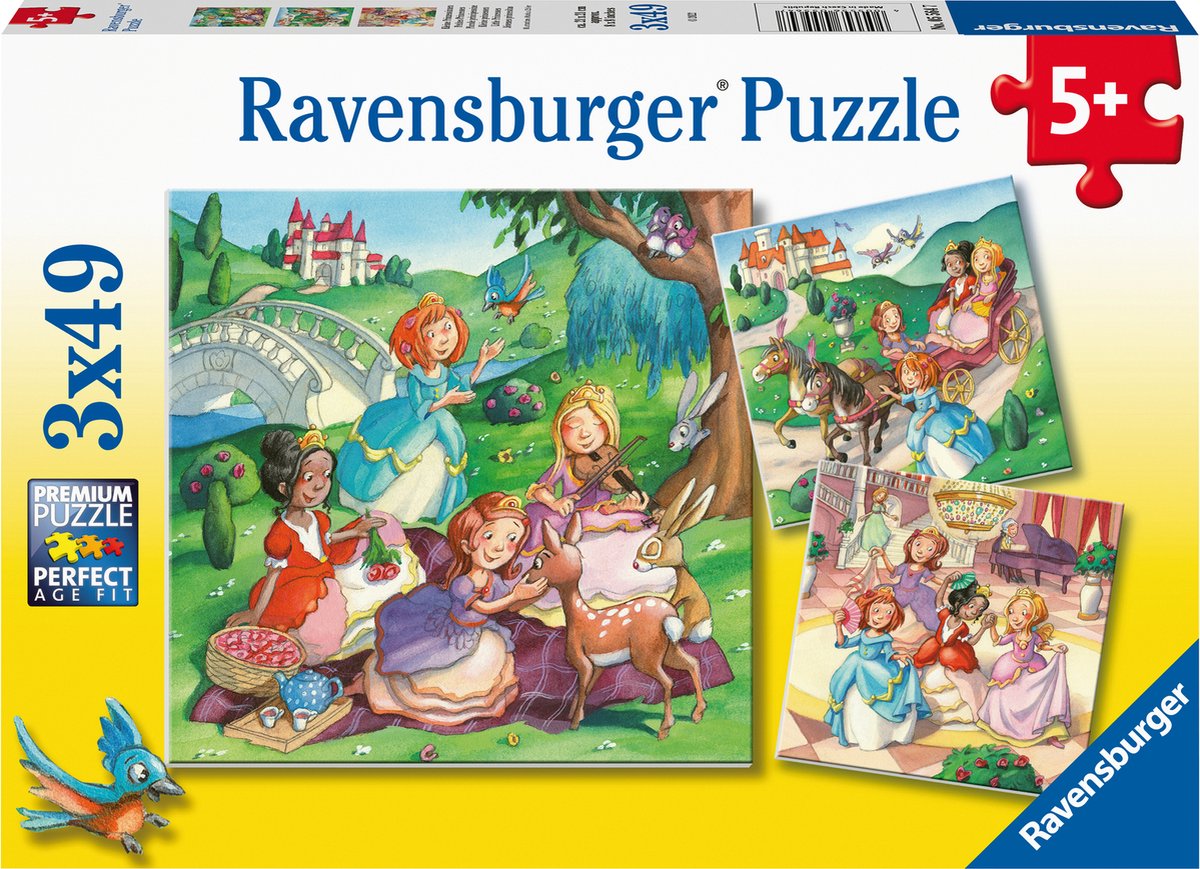 Ravensburger puzzel Kleine Prinsessen - Legpuzzel - 3x49 stukjes