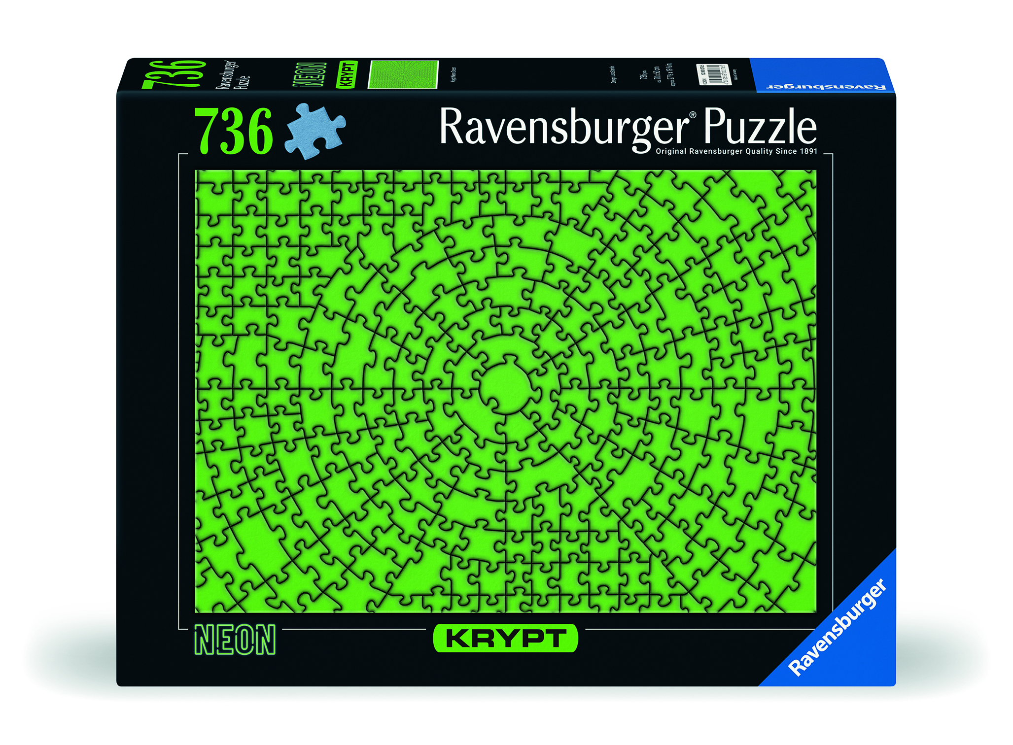   puzzel Krypt Neon Green 736 stukjes