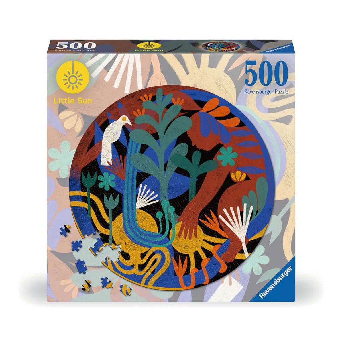   puzzel Little Sun - kunst puzzel 500 stukjes rond.