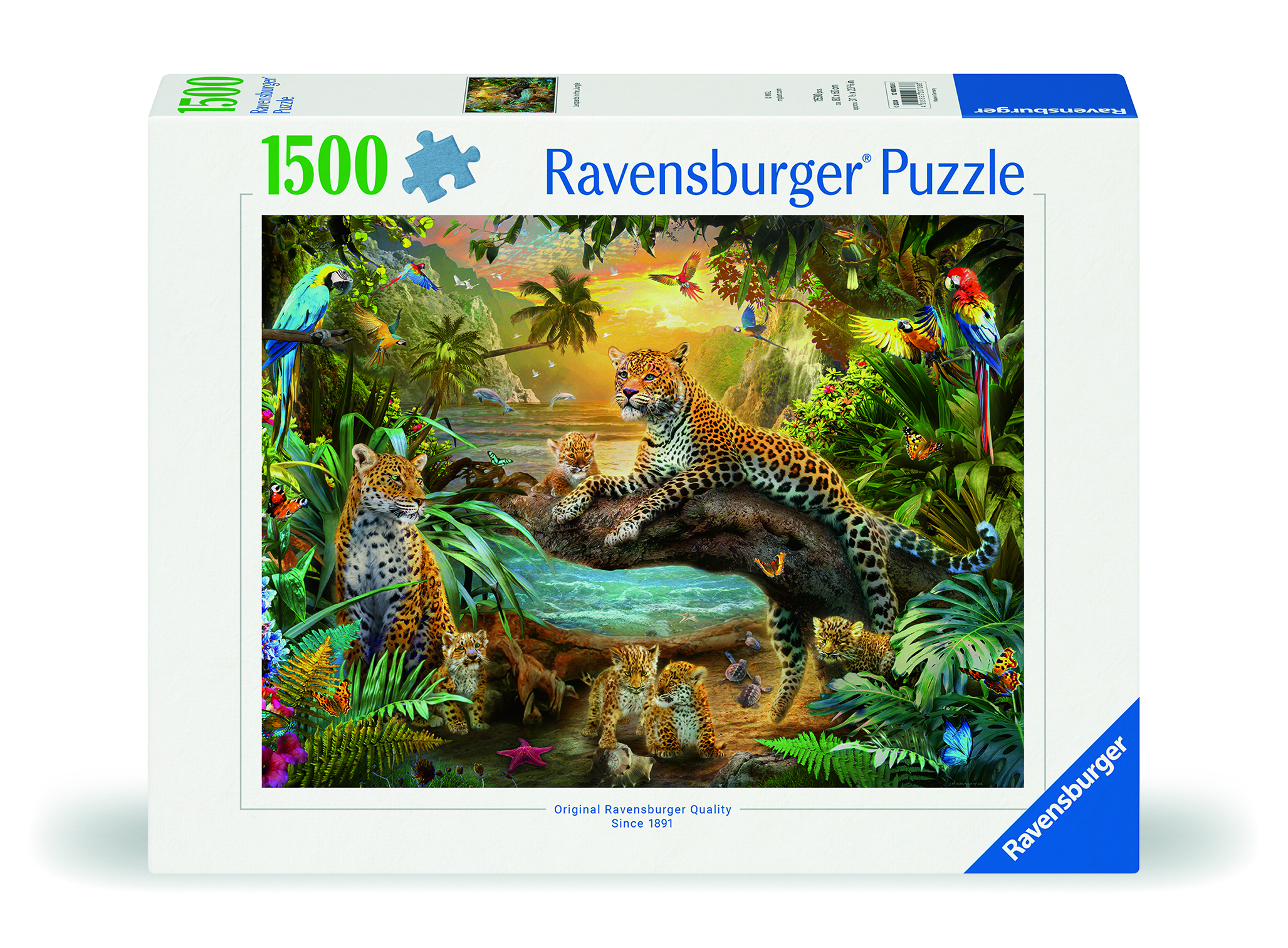   puzzel Luipaarden in de jungle 1500 stukjes