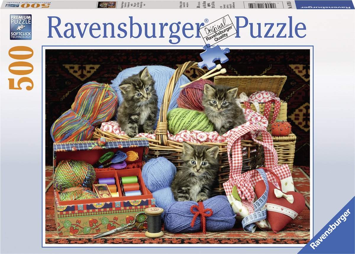   puzzel Pluizig genot  - legpuzzel - 500 stukjes