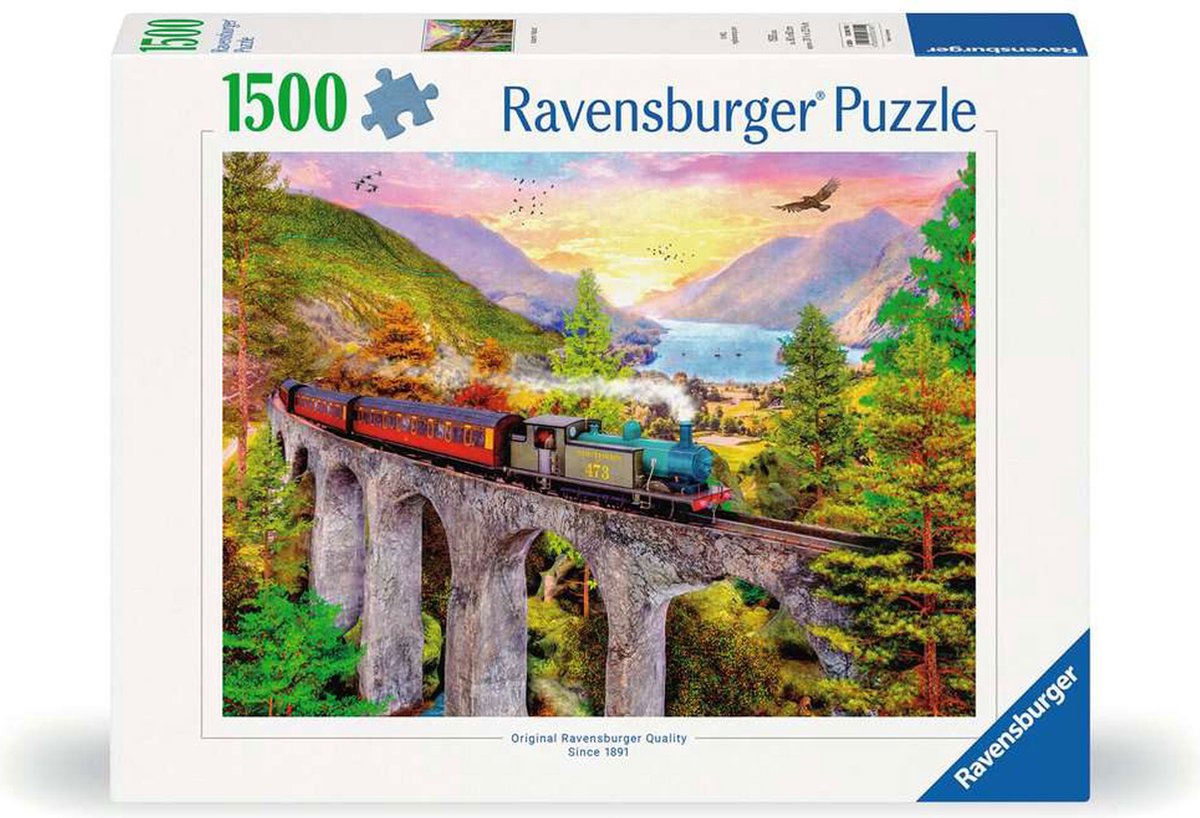   puzzel Trein in de herfst - Legpuzzel - 1500 stukjes
