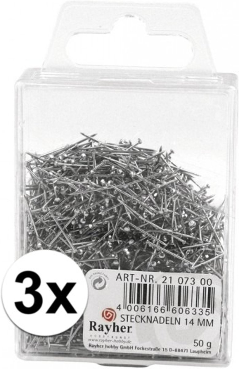 3000x Steeknaalden 14 mm