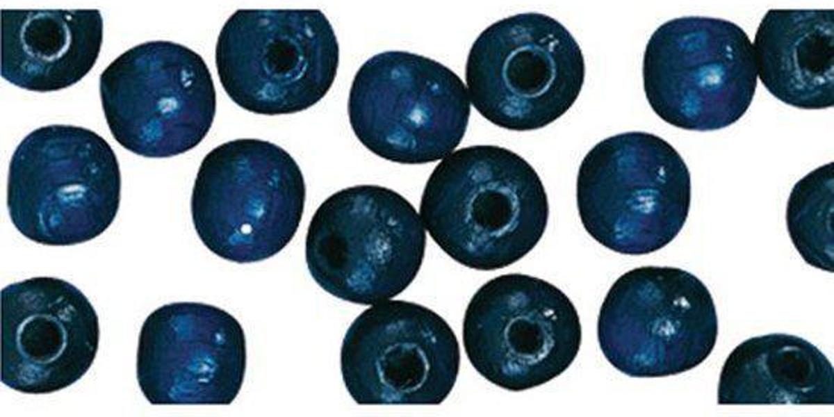 52 stuks donkerblauwe kralen 10 mm