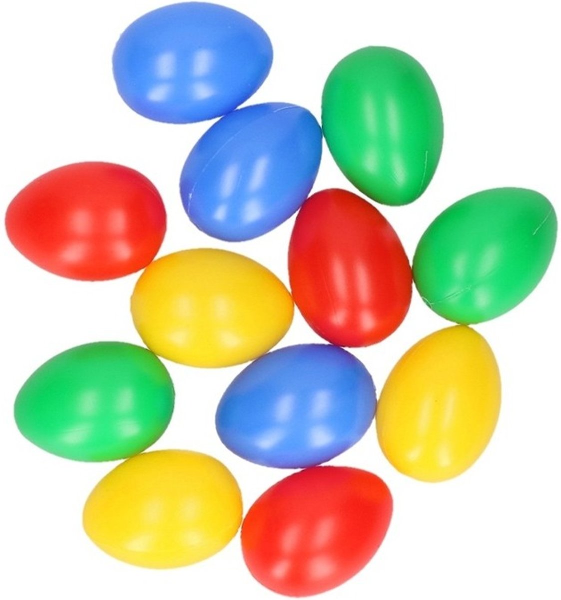 72x Gekleurde plastic eieren - Paaseieren - Pasen - Paasversiering / Paasdecoratie