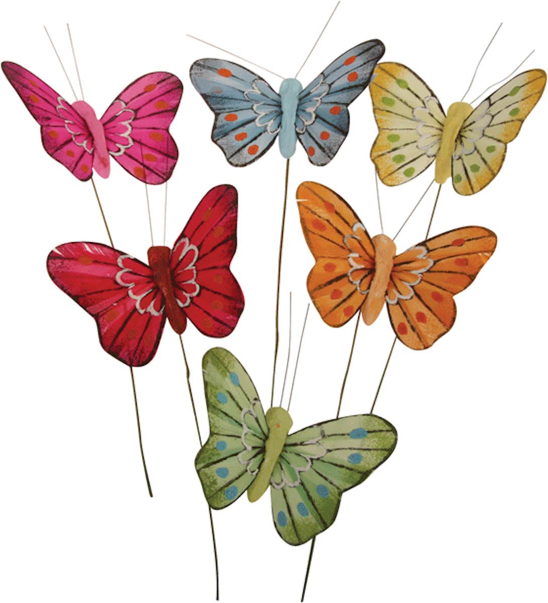 Decoratie vlinders 5 cm