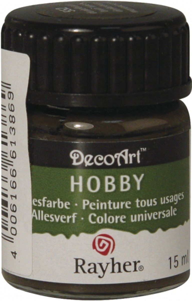 Hobby acrylverf donkerbruin 15 ml