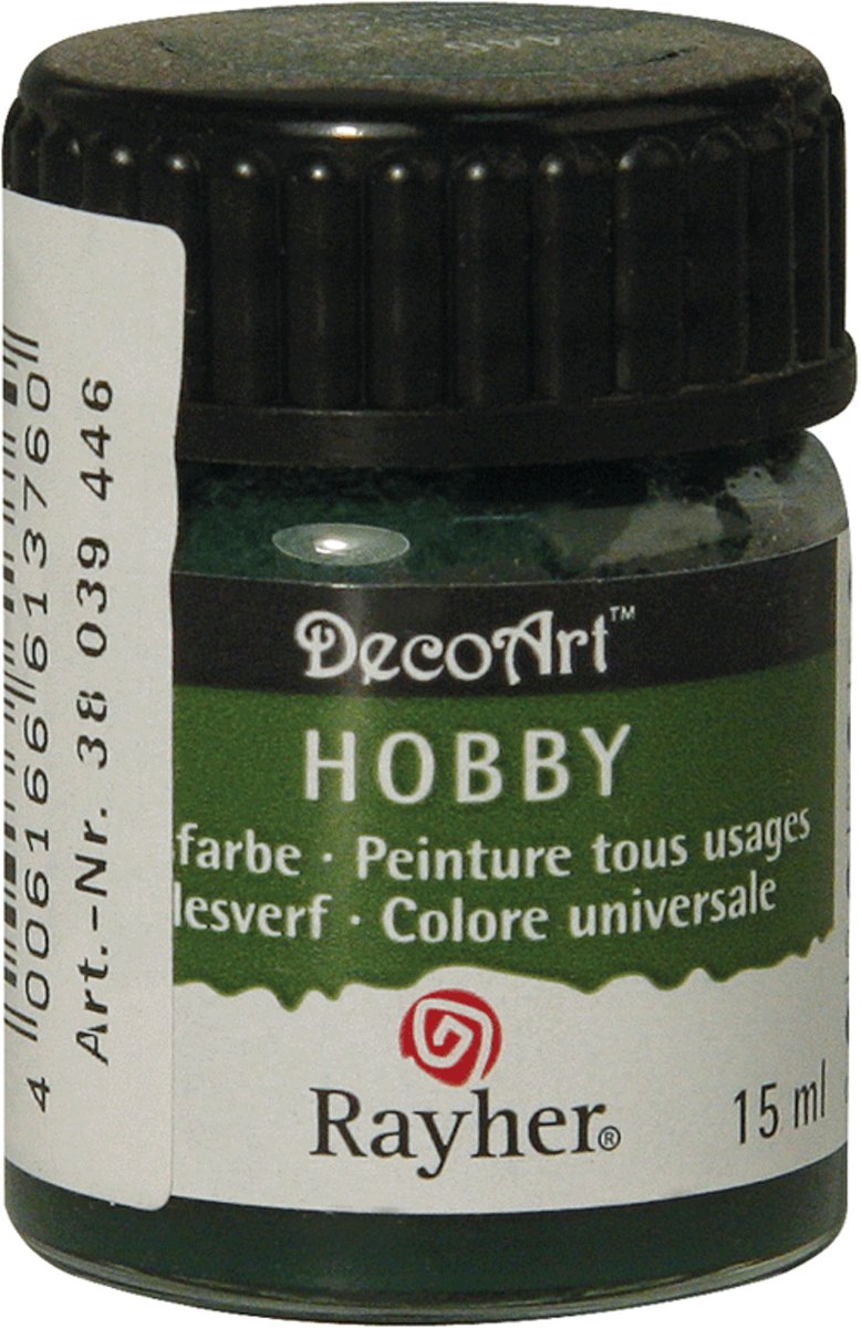 Hobby acrylverf donkergroen 15 ml