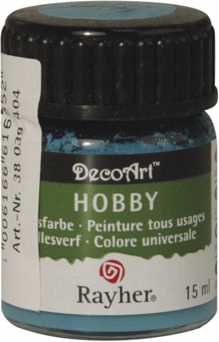 Hobby acrylverf turquoise 15 ml