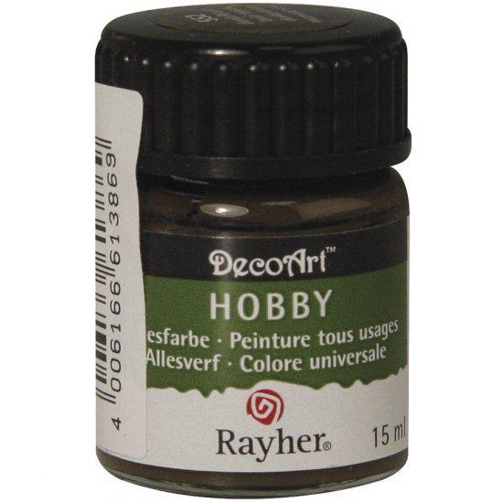 Hobby allesverf donkerbruin 15 ml