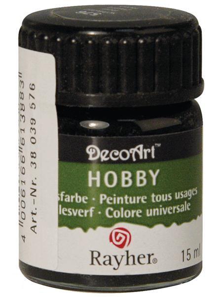 Hobby allesverf zwart 15 ml
