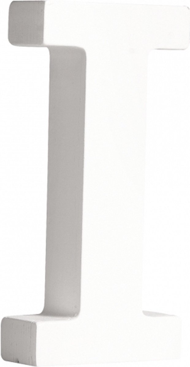 Houten letter I 11 cm