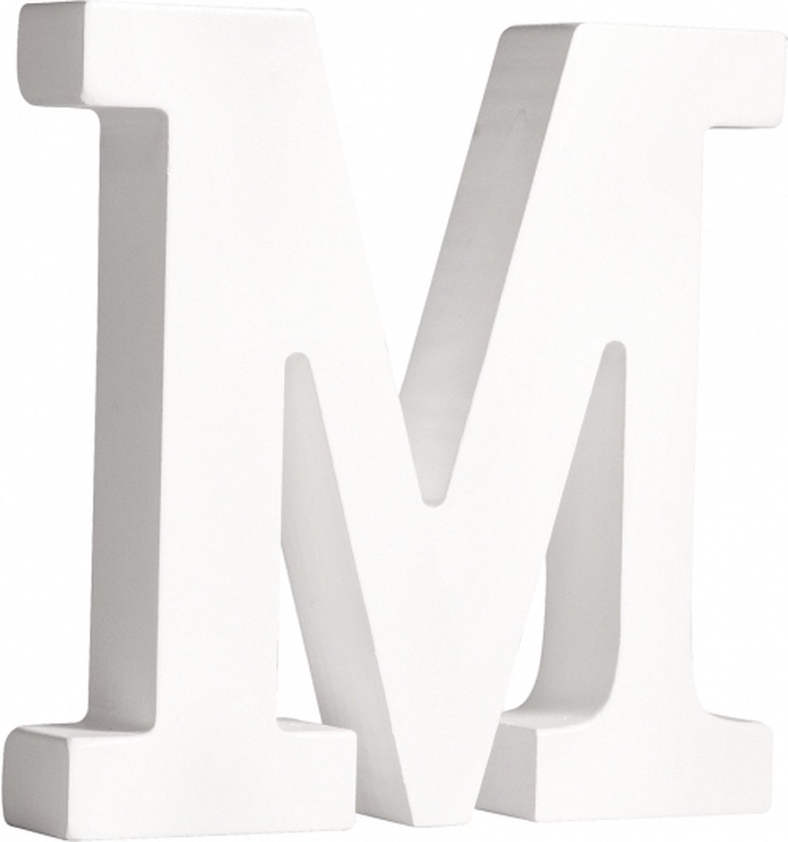 Houten letter M 11 cm