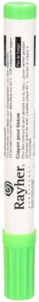 Lichtgroene textielstift met dikke punt