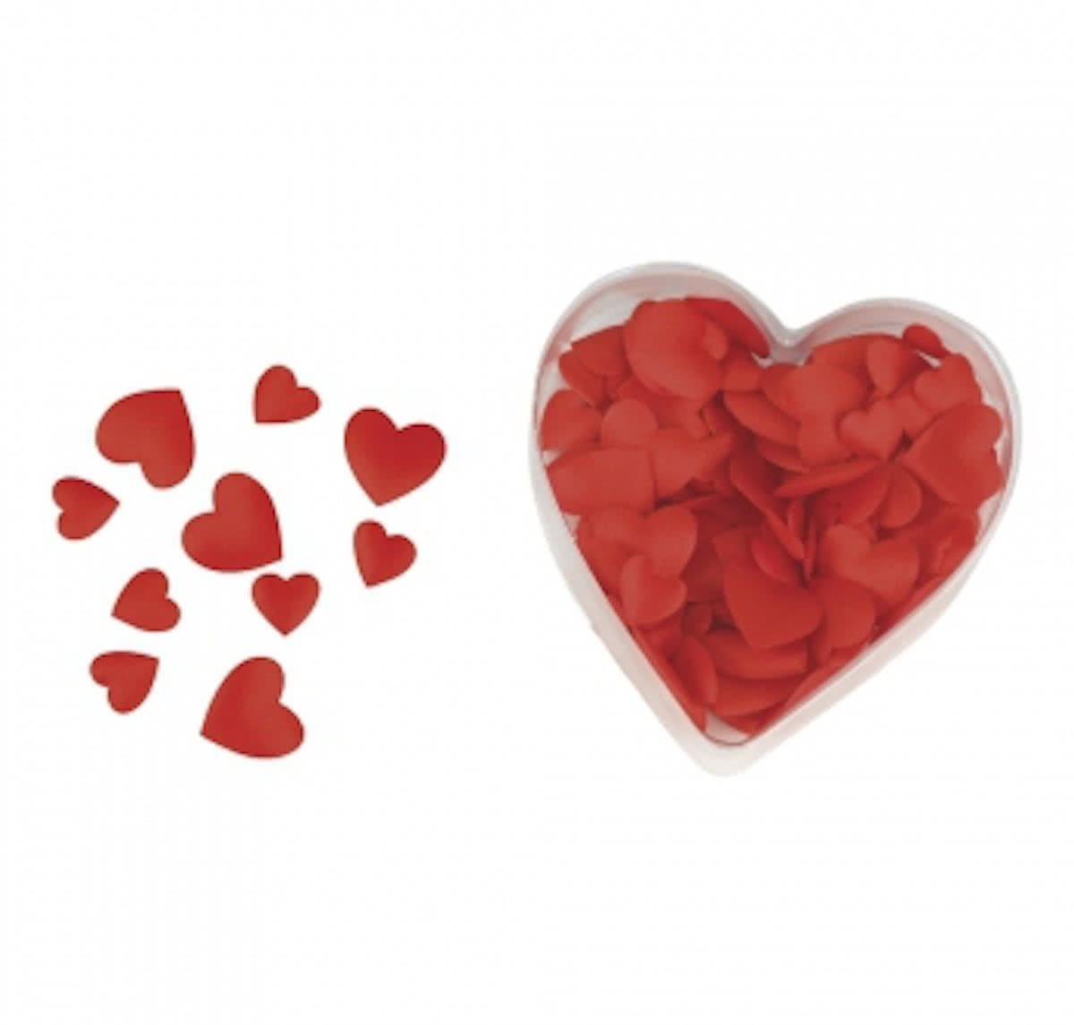 Luxe satijnen strooihartjes rood