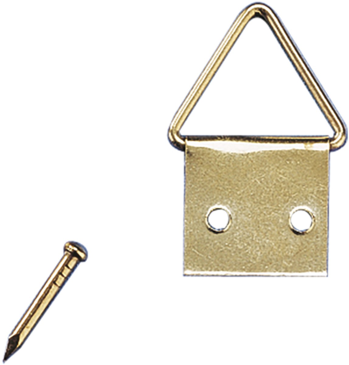 Ophangsysteem - 10x stuks - schildersdoeken haakjes - messing - schilderijhaakjes