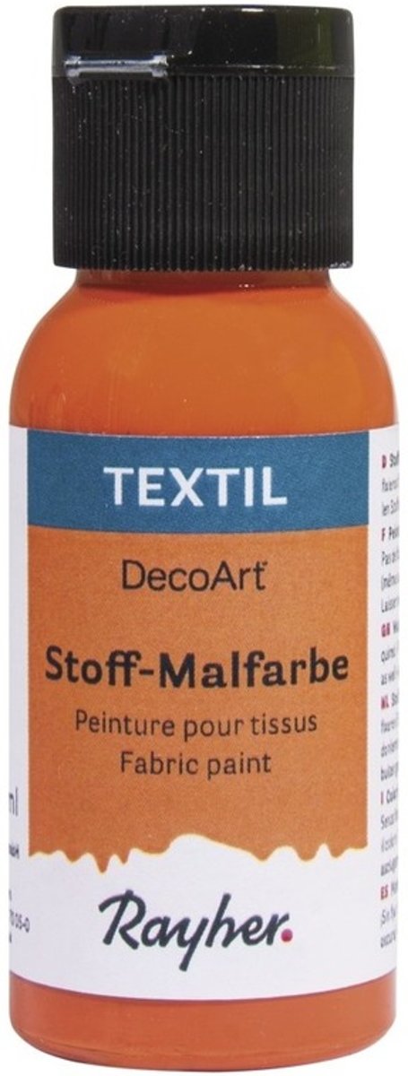 Oranje textielverf flacon 34 ml