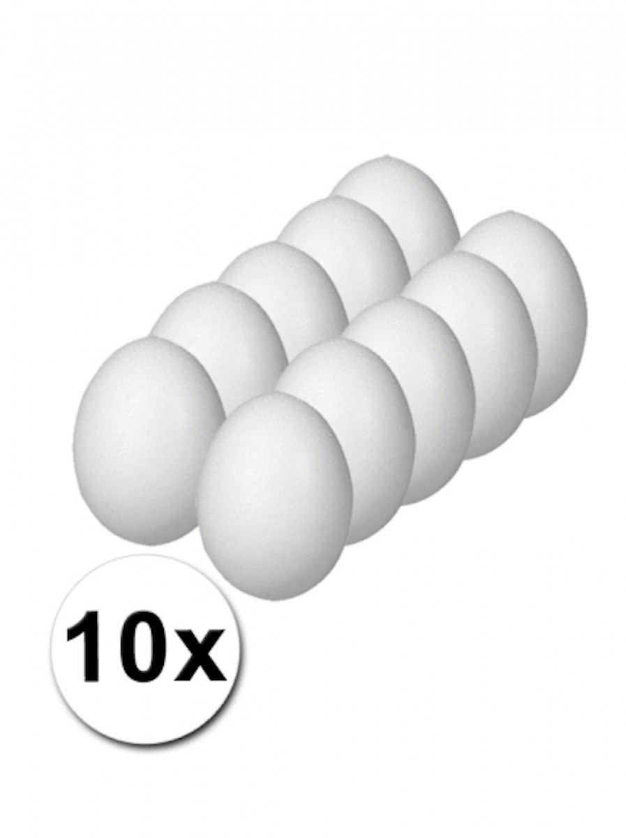 Piepschuim eieren pakket 10 cm 10 stuks