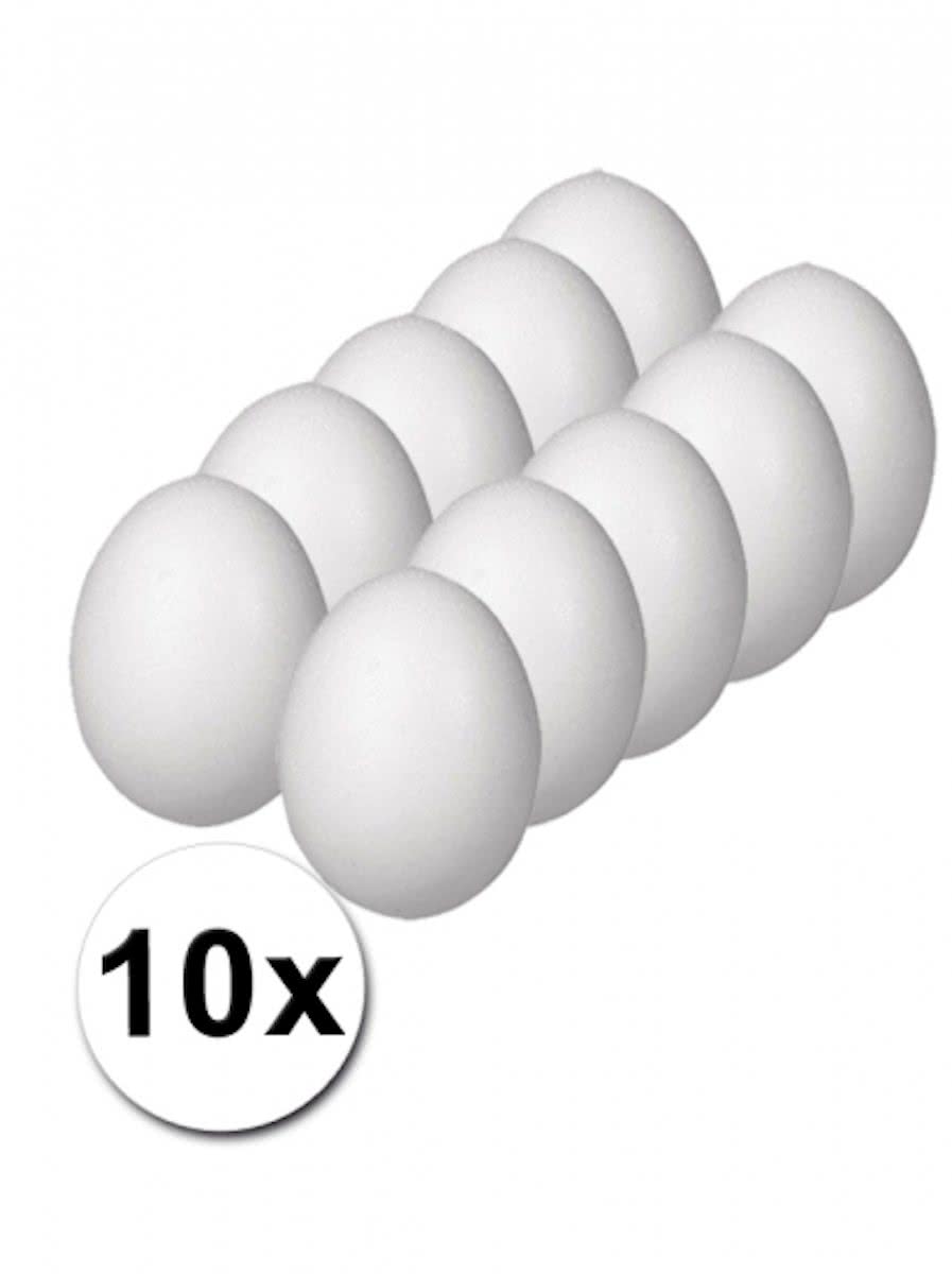 Piepschuim eieren pakket 12 cm 10 stuks