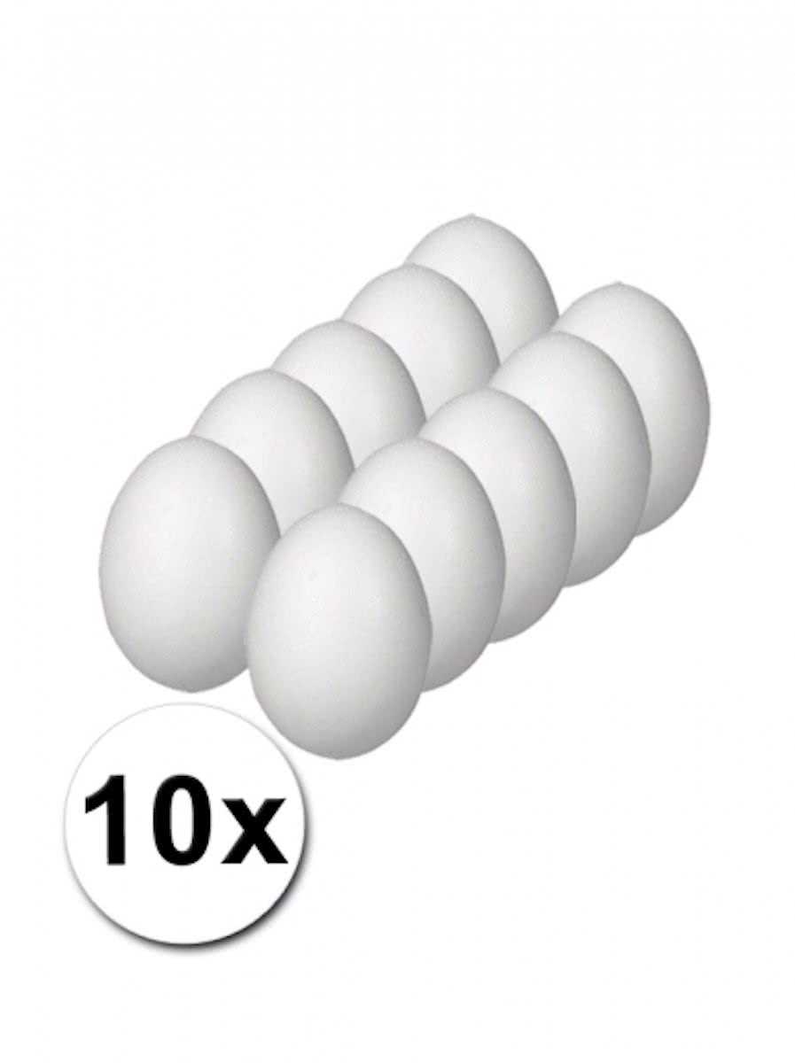 Piepschuim eieren pakket 8 cm 10 stuks